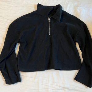 black quarter zip